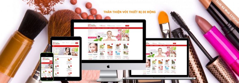 Thiết kế website bán mỹ phẩm